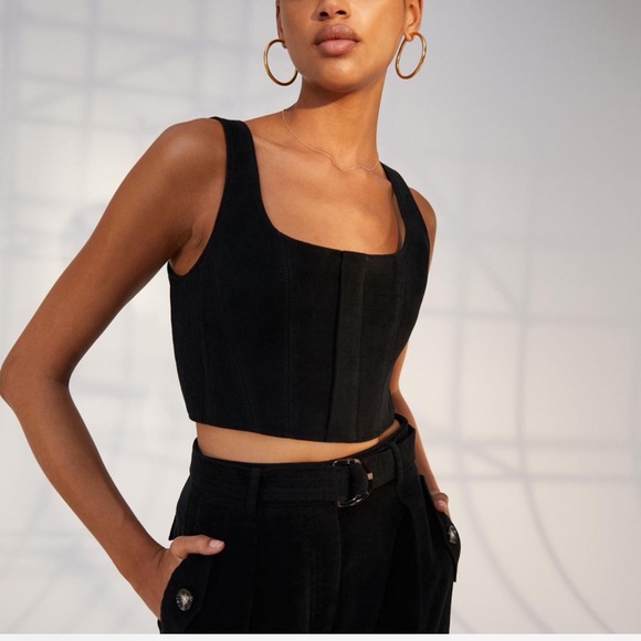 Babaton 1-01 cropped corset top - Picture 2 of 10